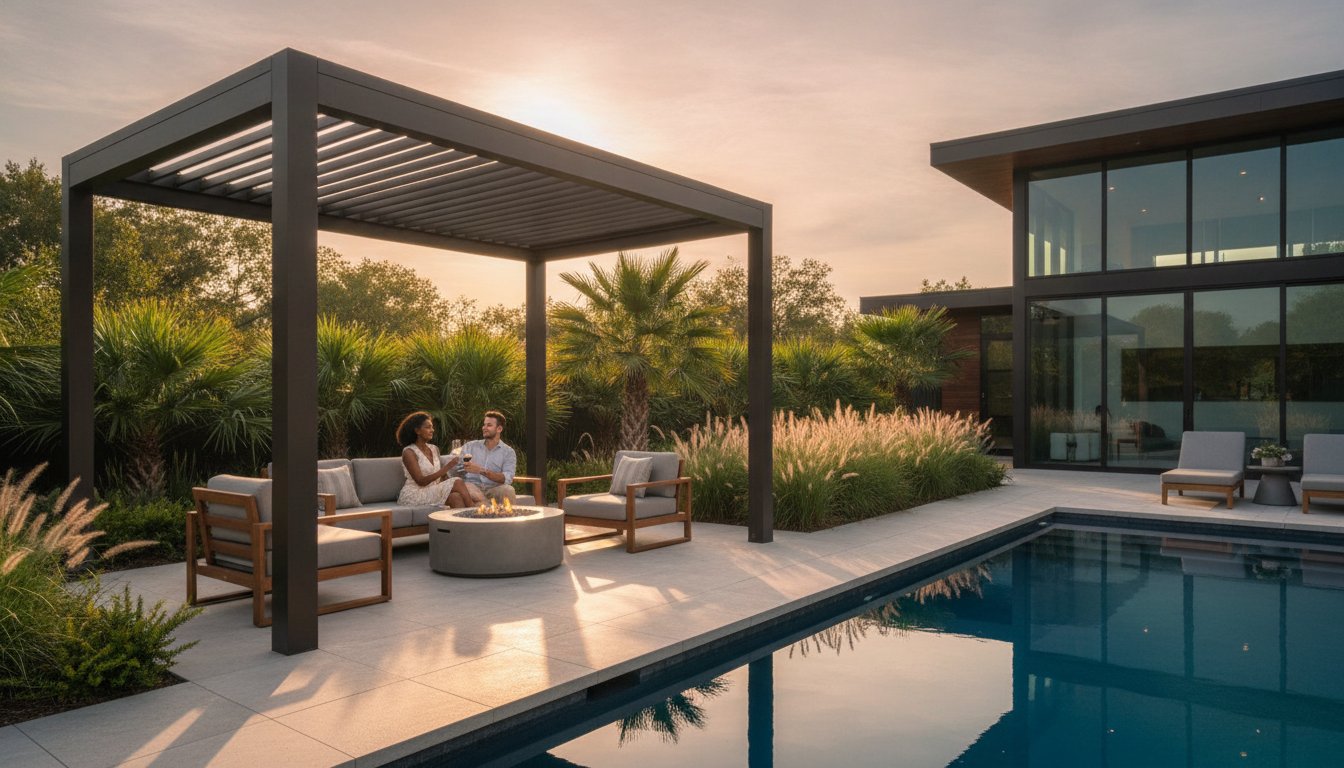 7 Modern Aluminum Pergola Designs for Gulf Coast Homes in 2026