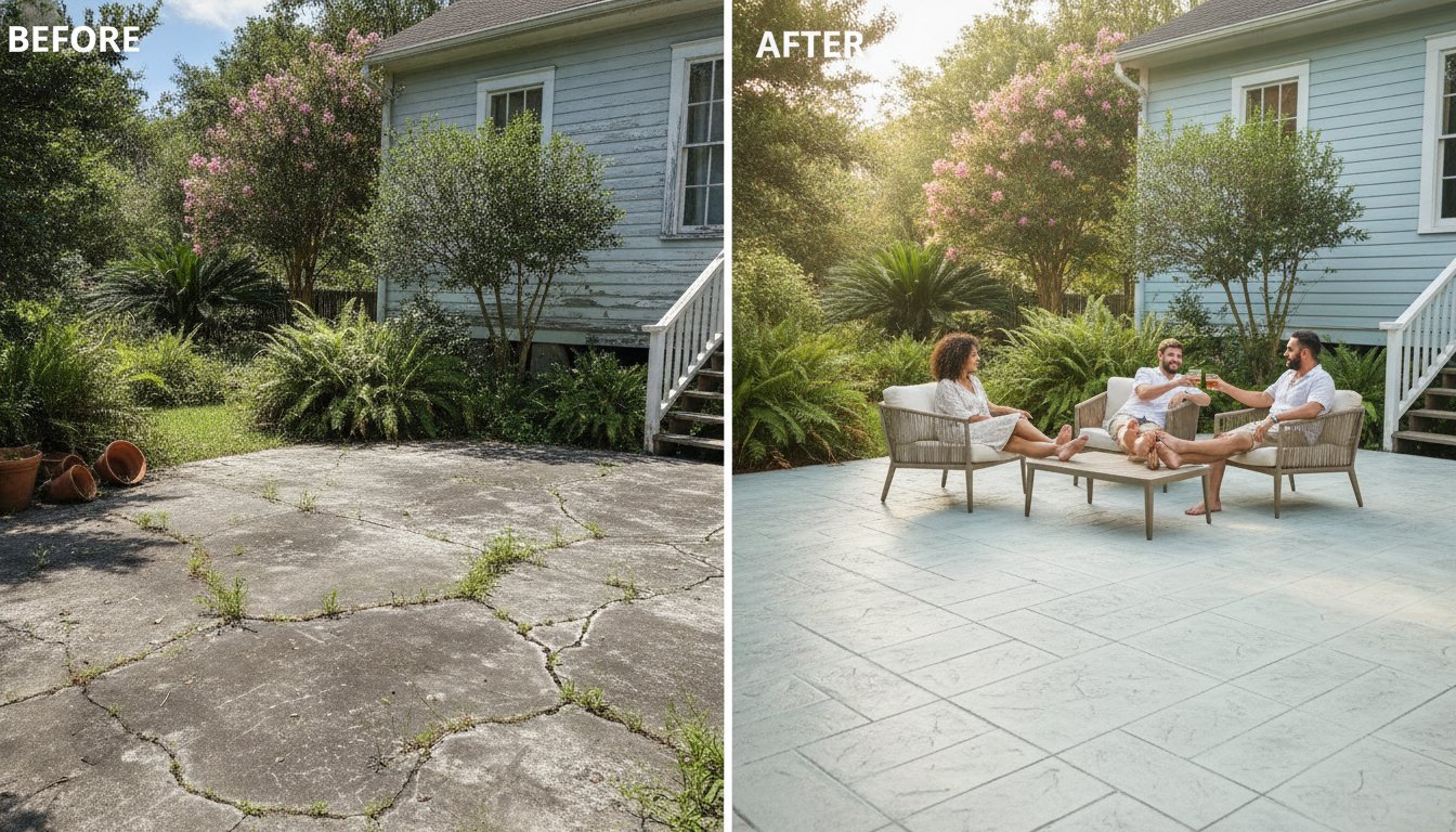 Expert Decorative Concrete Resurfacing Contractors for Gulf Coast Homes