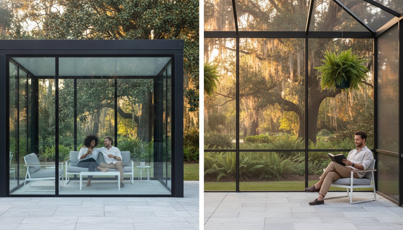 Glass Room vs. Screen Enclosure: Choosing the Best Outdoor Space for the Gulf Coast