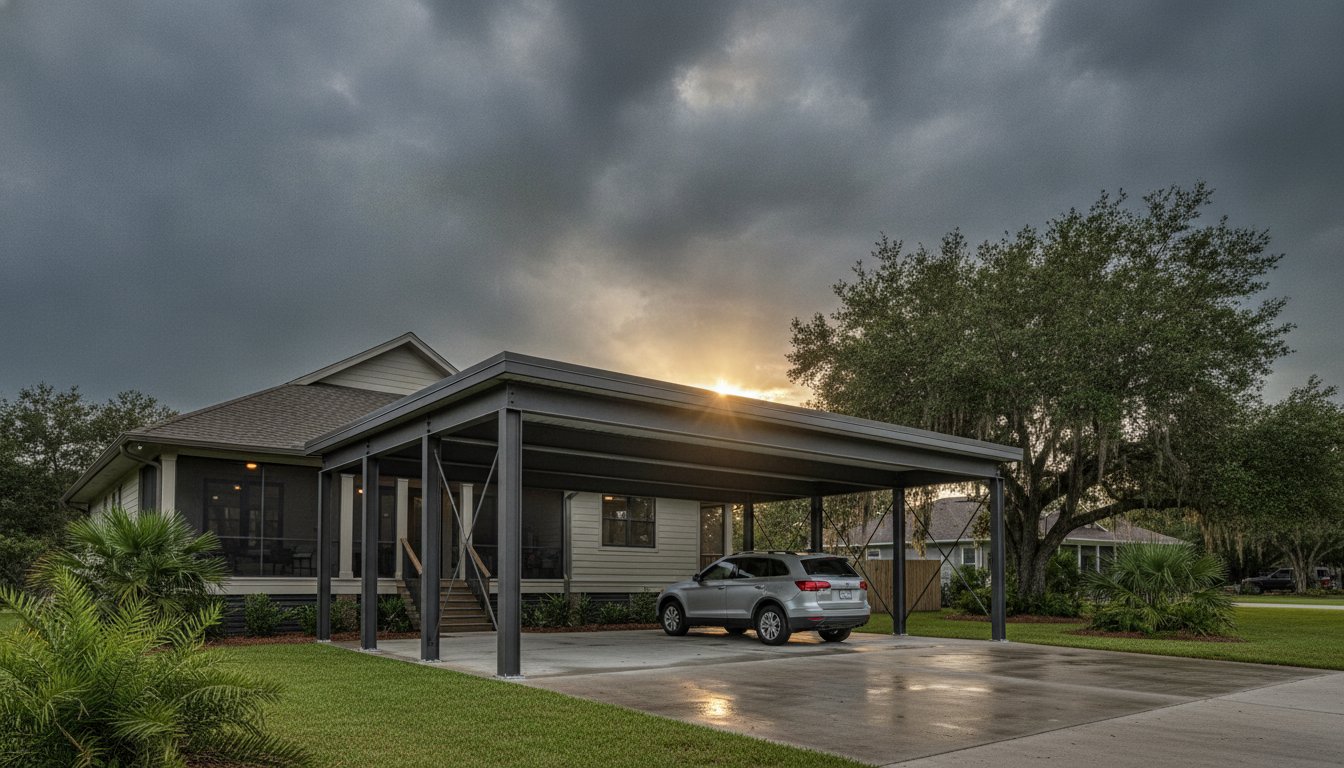 Heavy Duty Aluminum Carports: The 2026 Guide to Gulf Coast Vehicle Protection