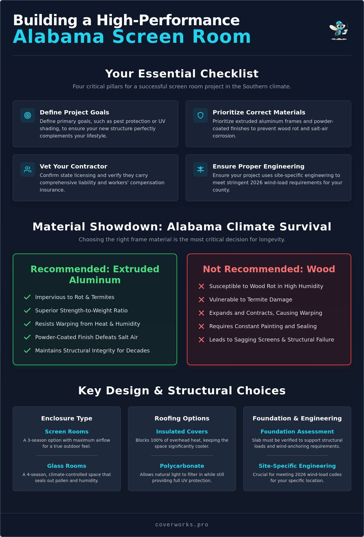 How to Hire the Best Screen Room Contractors in Alabama: A 2026 Guide