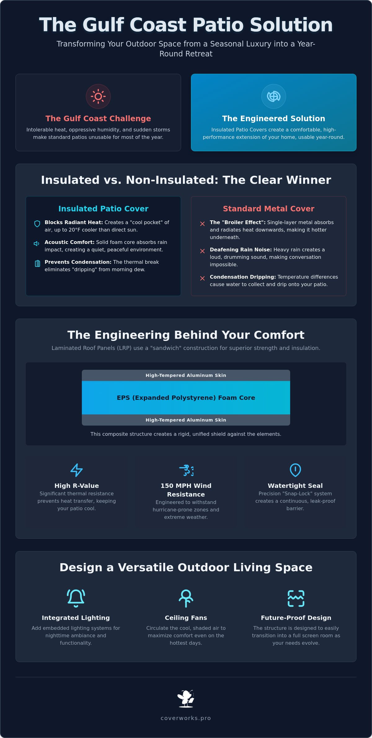 Insulated Patio Cover Installation: The Ultimate Guide for Gulf Coast Homeowners
